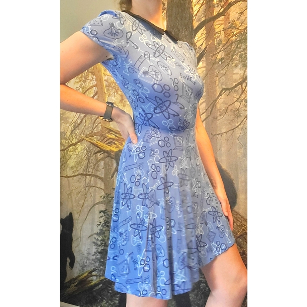 Cartoon Network Dexter's Lab Science Dress Perfect for Teachers Peter Pan collar